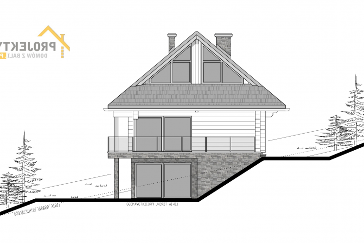 L-327 Dom z bali na skarpie